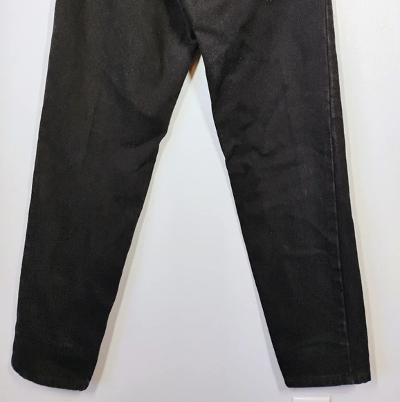 Vintage Levi's Orange Tab Relaxed Fit Tapered Leg Black Denim Jeans Size Small - Picture 8 of 12
